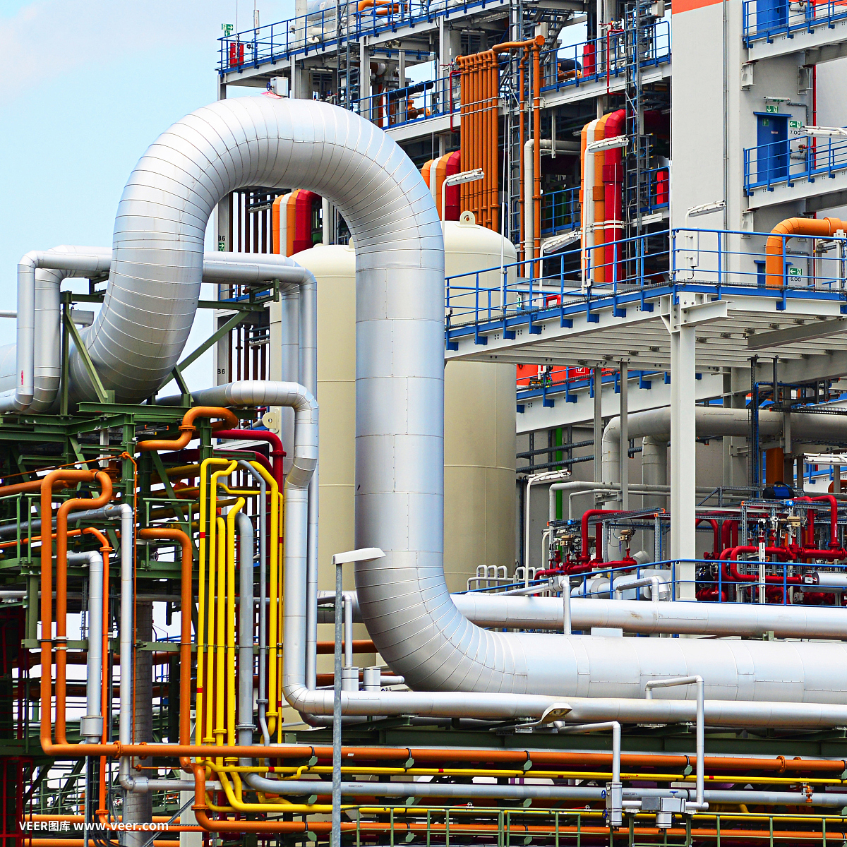 化學工業。制造化學產品的工廠。建筑和設備